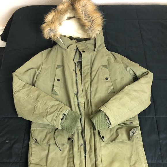Green Army Winter Parka Luxury - Picture 7 of 10